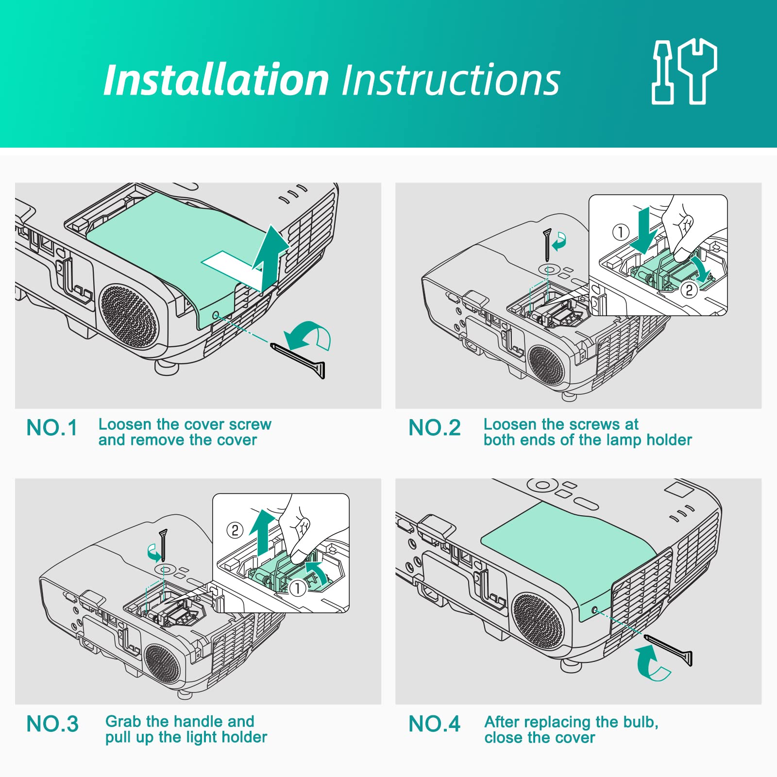 Amazon.com: Original ELP85 /V13H010L85 Replacement Lamp Bulb with